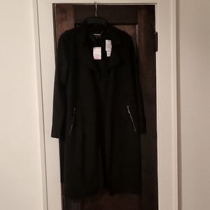 Black faux leather jacket